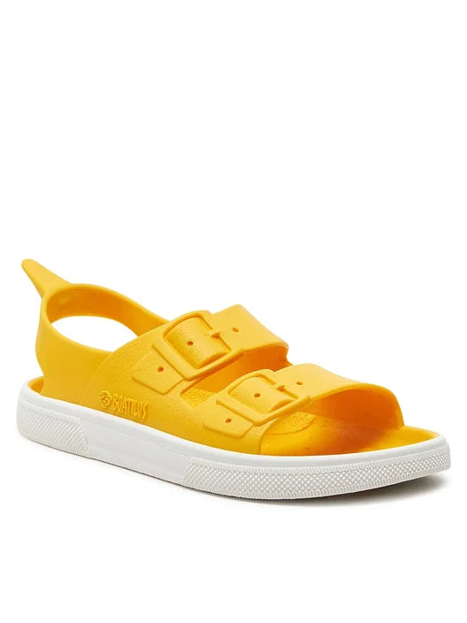 Boatilus Sandali in gomma (PVC riciclato) per Bambini  irky Veg Yellow/White – Estivi, Leggeri, Sostenibili